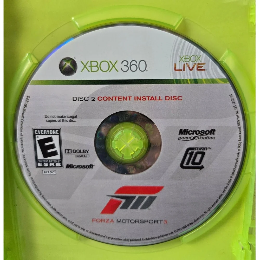 Forza Motorsport 3 Walmart Exclusive - Xbox 360‎ - Case & 2 Discs Tested